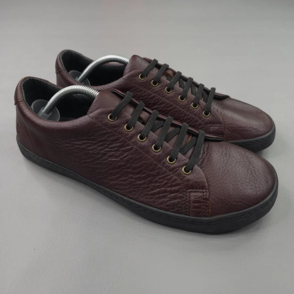 Birchbury Bramfords Shoes Mens Size 11.5 Brown Leather Lace Up Sneakers Casual